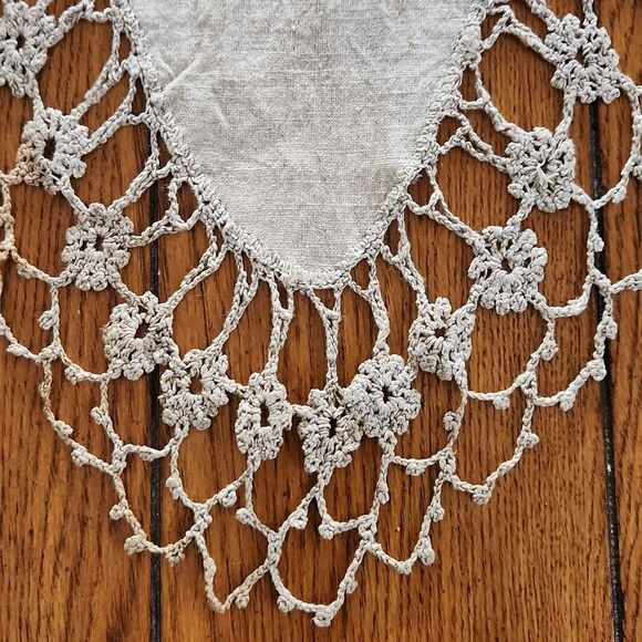 Vintage natural woven linen tablerunner from Lithuania - Picture 2 of 3